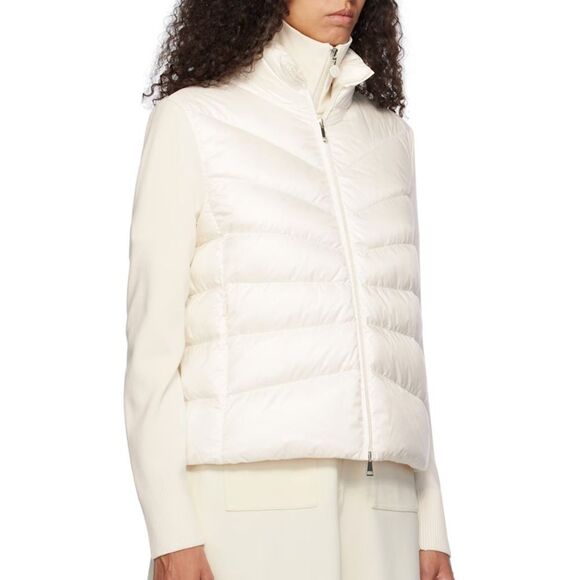 Women's White Puffer Jacket - Picture 2 of 3